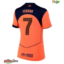 Camiseta Barcelona Ferran Torres #7 Tercera Equipación para mujer 2025-26 manga corta